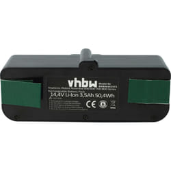 Vhbw - 1x Batterie compatible avec iRobot Roomba 860, 890, 801, 696, 850, 695, 805, 877, 895, 891, 896, 691, 690 aspirateur (3500mAh, 14,4V, Li-ion)