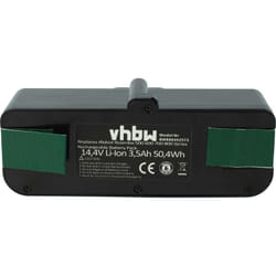 Vhbw - 1x Batterie remplacement pour iRobot 2130LI, 1800LI, 4376392, 4374392, 4502233, 4462425 pour aspirateur (3500mAh, 14,4V, Li-ion)