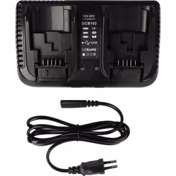 vhbw - the clever way Chargeur de haute qualité pour vos batteries d'outils Li-ion - Protection contre la surchauffe, la surc ...
