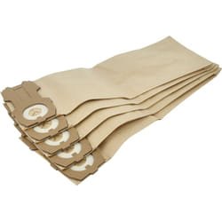5x Sacs remplacement pour Swirl V62 pour aspirateur - papier, 24,3cm x 8,7cm marron - Vhbw