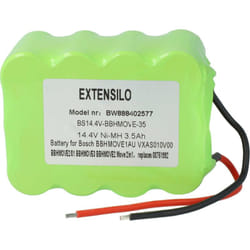 Batterie compatible avec Bosch Move BBHMOVE3AU/03, BBHMOVE3N/01 aspirateur (3500mAh, 14,4V, NiMH) - Extensilo