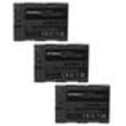 EXTENSILO 3x Batteries remplacement pour Nikon EN-EL3e pour appareil photo reflex numérique (1600mAh 74V Li-ion noir)