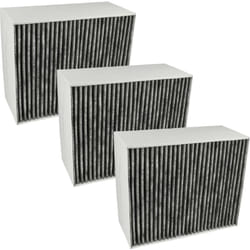 Vhbw - 3x Filtres à charbon actif compatible avec Siemens LF98BB542/01, LF98BB540/03, LF98BB540/02, LF98BB542/02 hotte aspirante - 22,7 x 18,9 x 10 cm