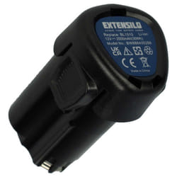 EXTENSILO Batterie compatible avec Black & Decker HPL106 HPL10IM HPL10RS LDX112 LDX112C outil électrique (2500 mAh Li-ion 12