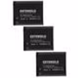 EXTENSILO 3x Batterie compatible avec Panasonic Lumix DMC-LZ40K DMC-TS5 DMC-LZ40 DMC-TS5D DMC-TS5A appareil photo (1050mAh