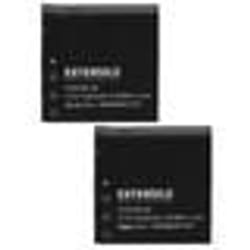 EXTENSILO 2x Batterie compatible avec Pentax XG-1 XG1 appareil photo (1250mAh 37V Li-ion)
