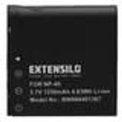 EXTENSILO 1x Batterie compatible avec Casio Exilim EX-Z1050 EX-Z1050BK EX-Z1050BE EX-Z100SR EX-Z100PK appareil photo (1250mAh