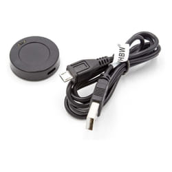 Vhbw - Station de charge usb compatible avec Huawei Active montre connectée - Chargeur support avec câble, 100 cm, noir