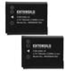 EXTENSILO 2x Batteries compatible avec Nikon Coolpix W100 W150 S7000 appareil photo reflex numérique (700mAh 37V Li-ion)