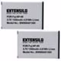 EXTENSILO 2x Batterie compatible avec Aiptek Zoom DV appareil photo (1300mAh 37V Li-ion)