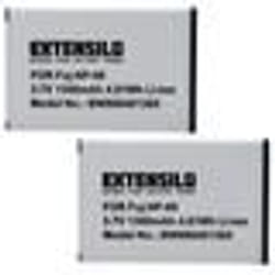EXTENSILO 2x Batterie compatible avec Aiptek Zoom DV appareil photo (1300mAh 37V Li-ion)