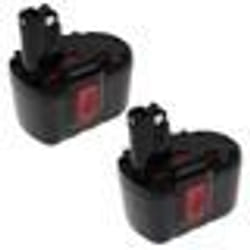 EXTENSILO 2x Batterie compatible avec Bosch GBH24VF GCM24V GKG 24V GKS 24V GLI 24V GMC 24V outil électrique (3300 mAh NiMH