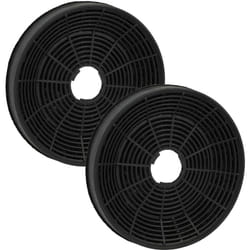 Vhbw - 2x Filtres à charbon actif compatible avec Amica kh 17181, OKS-661S, OKS-661T, OKS-942T, OKS652 t, OKS661 s/t, OKS942 t hotte aspirante - 16 cm
