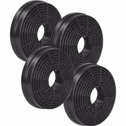 vhbw - the clever way Lot de filtres (4 x filtre à charbon actif) compatible et de haute qualité pour votre hotte de cuisson  ...