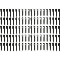 100x piquets de fixation pour câble périphérique compatible avec Honda Miimo robot tondeuse - Lot ancrages au sol, plastique, noir - Vhbw