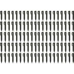 100x piquets de fixation pour câble périphérique compatible avec Husqvarna Automower robot tondeuse - Lot ancrages au sol, plastique, noir - Vhbw