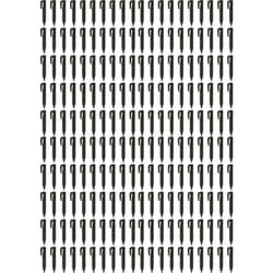 200x piquets de fixation pour câble périphérique compatible avec Robomow robot tondeuse - Lot ancrages au sol, plastique, noir - Vhbw