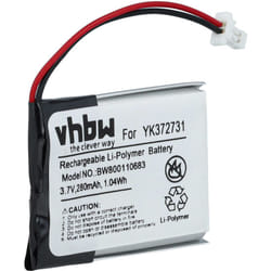 Vhbw - Batterie remplacement pour Golf Buddy PL482730, YK372731 pour gps, appareil de navigation (280mAh, 3,7V, Li-polymère)