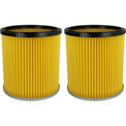 Vhbw - 2x filtre à cartouche compatible avec Kärcher 2001 (1.819-1211), 1.085-141.0), 1.085-121.0 aspirateur - Filtre plissé, papier