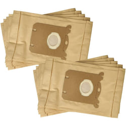 Vhbw - 10x Sacs compatible avec Electrolux Oxygen z, Smartvac z aspirateur - papier, 25,8cm x 16,2cm, couleur sable