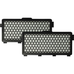 Vhbw - 2x filtre compatible avec Miele S4211, S8 Cat and Dog aspirateur - filtre hepa d'évacuation H11 d'évacuation noir / blanc