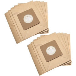 Vhbw - 10x Sacs compatible avec Moulinex MO152711/4Q0, MO152711, MO1533 aspirateur - papier, 17,7cm x 17,5cm couleur sable