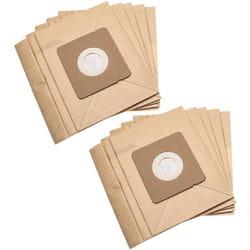 Vhbw - 10x Sacs compatible avec Rowenta RO172101/4Q0, RO1721R1/4Q0, RO1717Y1/4Q0 aspirateur - papier, 17,7cm x 17,5cm couleur sable