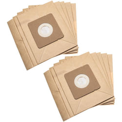 Vhbw - 10x Sacs compatible avec Rowenta RO173601/4Q0, RO175501/4Q0, RO1755 aspirateur - papier, 17,7cm x 17,5cm couleur sable