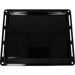 Plaque de four compatible avec Ikea 302.181.68 ov D40 an ik Four - 44,5 x 37,5 x 2,5 cm, anti-adhésif, émaillée, noir - Vhbw