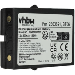 Vhbw - Batterie remplacement pour Danfoss BT06, 2303691 pour opérateur télécommande industrielle (700mAh, 7,2V, NiMH)