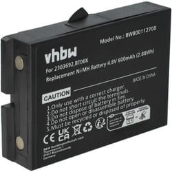 Vhbw - Batterie compatible avec Danfoss T71, T72, TM70/1, TM70/2 opérateur télécommande industrielle (600mAh, 4,8V, NiMH)