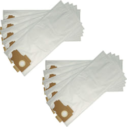 Vhbw - 10x Sacs remplacement pour Kärcher 6.904-311.0 pour aspirateur - microfibres non tissées, 35cm x 25cm blanc