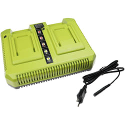 Vhbw - Chargeur double compatible avec Ryobi BPL3626, BPL3626D, BPL3640, BPL3640D, BPL3650, BPL3650D batteries Li-ion d'outils / de tondeuse