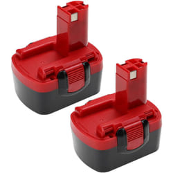 Vhbw - 2x Batterie remplacement pour Bosch 2 607 335 678, 2 607 335 669, 2 607 335 655, 2 607 335 685 pour outil électrique (2500 mAh, NiMH, 14,4 v)