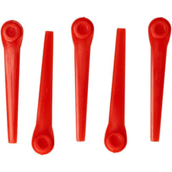 Vhbw - 5x Lames compatible avec Gardena AccuCut 450Li 8841, 450Li 8841-20, EasyCut Li-18/23R 9823, Li-18/23R 9823-20 taille gazon - Lames de