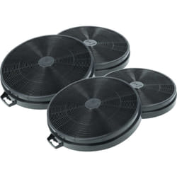 4x Filtres à charbon actif compatible avec Profilo dva 300 /01, dva 300, dva 300 b/ 01, dva 300 s/ 01 hotte aspirante - 20,2 cm - Vhbw