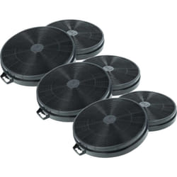 6x Filtres à charbon actif compatible avec Ariston ahd 9A, ahd 9AL, D60 gi, xh 902, kcp 90, xh 901, kcp 60 hotte aspirante - 20,2 cm - Vhbw