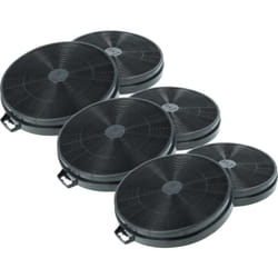 6x Filtres à charbon actif compatible avec Bosch dww 061451 v, dww 061452 v, dww 061453 v, dww 061454 v, dww 061461 hotte aspirante - 20,2 cm - Vhbw