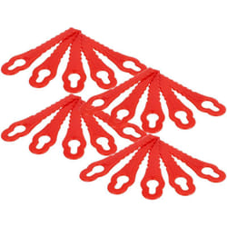 Vhbw - 20x Lames compatible avec Grizzly art 18 Lion, art 1825 Lion tondeuse - Lames de rechange, rouge, polyamide