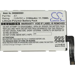 Vhbw - Batterie remplacement pour GlocalMe E1, GLMU18A02 pour routeur modem hotspots (3100mAh, 3,8V, Li-polymère)