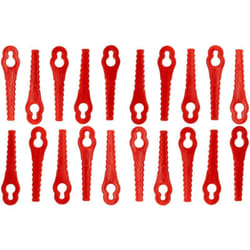 Vhbw - 20x Lames remplacement pour Güde 58586 pour taille gazon - Lames de rechange, rouge, plastique