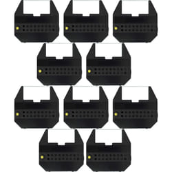 Vhbw - 10x Ruban encreur d'écriture compatible avec Olivetti etp 55, etp 550, etp 56, etp 60, etp 65 machine à écrire - noir