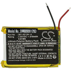 Vhbw - Batterie remplacement pour Garmin 361-00139-10 pour smartwatch montre connectée bracelet fitness (210mAh, 3,85V, Li-polymère)