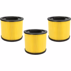 vhbw - the clever way Set de Cartouche Filtre pour votre aspirateur industriel, pour aspiration à sec ou humide - Finition su ...