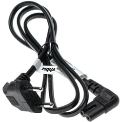 Vhbw - Câble connecteur euro type f remplacement pour Samsung UN55HU7200 pour appareils électriques comme pc moniteur - Prise C7, 1m, coudé