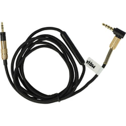 Câble audio aux compatible avec Sennheiser Momentum 2.0 HD4.50 btnc, HD400S casque - Avec prise jack 3,5 mm, 140 cm noir - Vhbw
