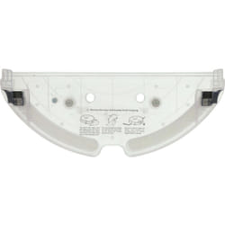 vhbw Support de réservoir d'eau compatible avec Roborock S6 MaxV, S6 Max robots aspirateur, nettoyeur de sol - couvercle inférieur noir / transparent