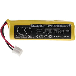 Vhbw - Pile compatible avec Dräger Pac 6x00, 8x00 détecteur de gaz, testeur monogaz (2700mAh, 3,6V, Li-SOCl2)