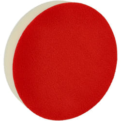 Eponge de polissage remplacement pour Bosch 2608613005 pour ponceuses excentriques et à vibration - 13 cm diam. de travail, blanc / rouge - Vhbw