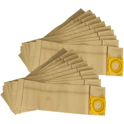 Vhbw - 20x Sacs compatible avec Sebo Evolution 320, Evolution 370, Evolution 470 aspirateur - papier, 23,5cm x 15,5cm couleur sable